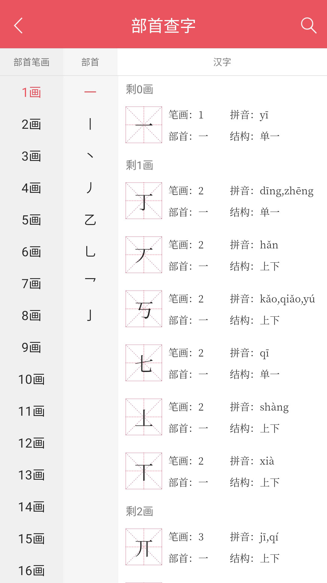 掌上漢語(yǔ)字典